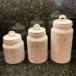 Rae Dunn 1.2.3. Number Canisters Set